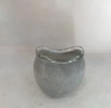Grey Glass Curve Neck Small 17x18